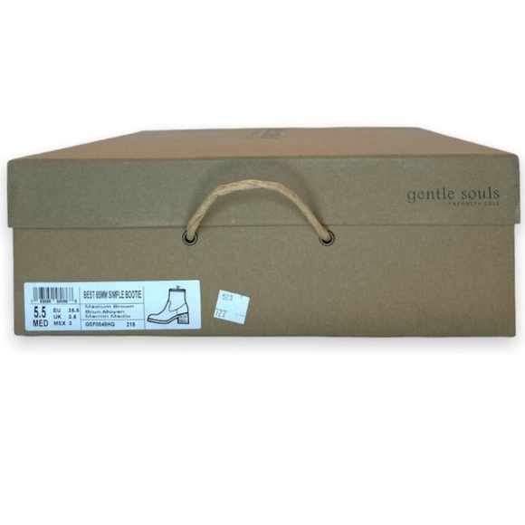 Gentle Souls By Kenneth Cole Best Simple Leopard Fur Ankle Bootie 65 MM, 5.5 - Picture 12 of 12